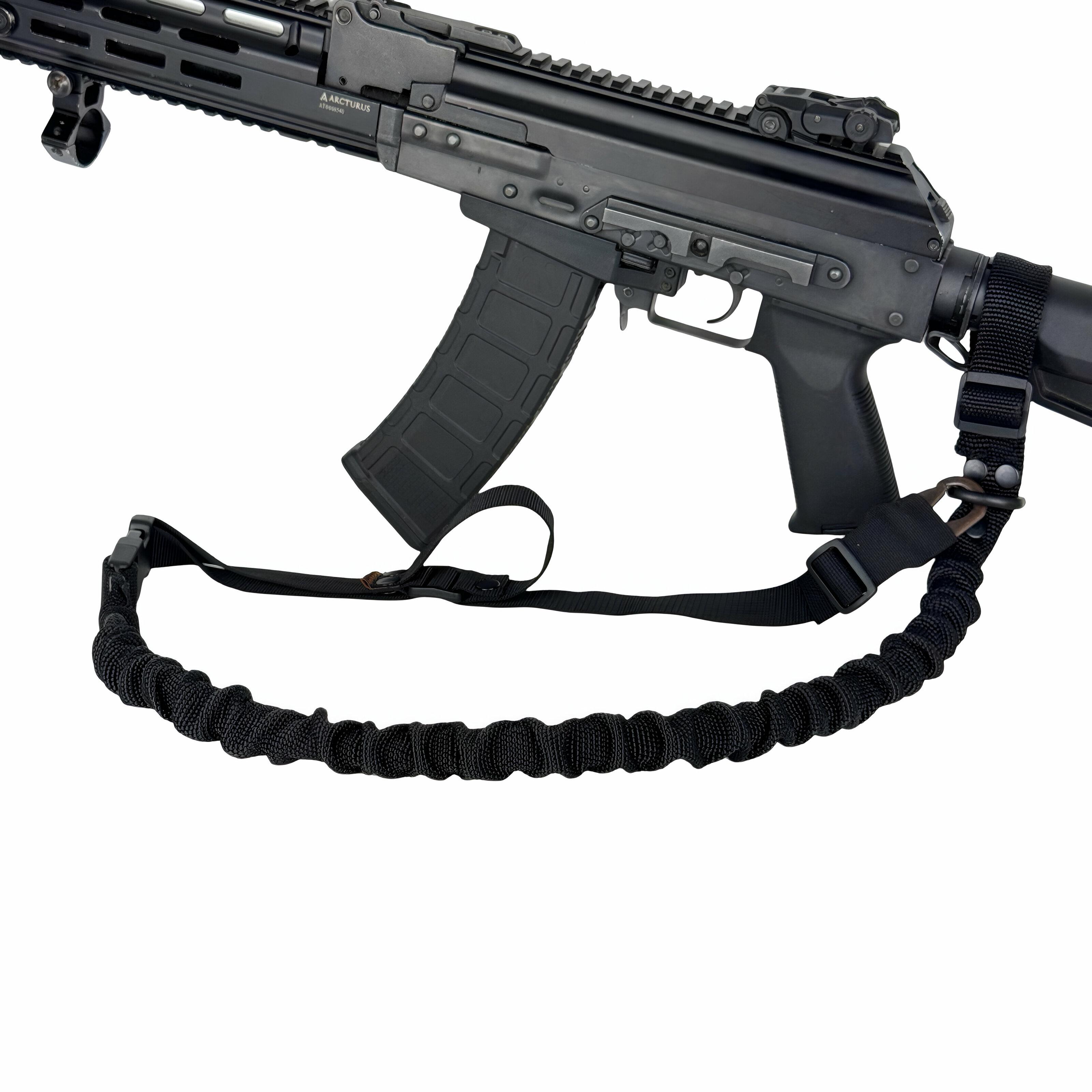 Ремінь для зброї одно/двоточковий еластичний Ragnarok FORSETI Чорний - фото 3