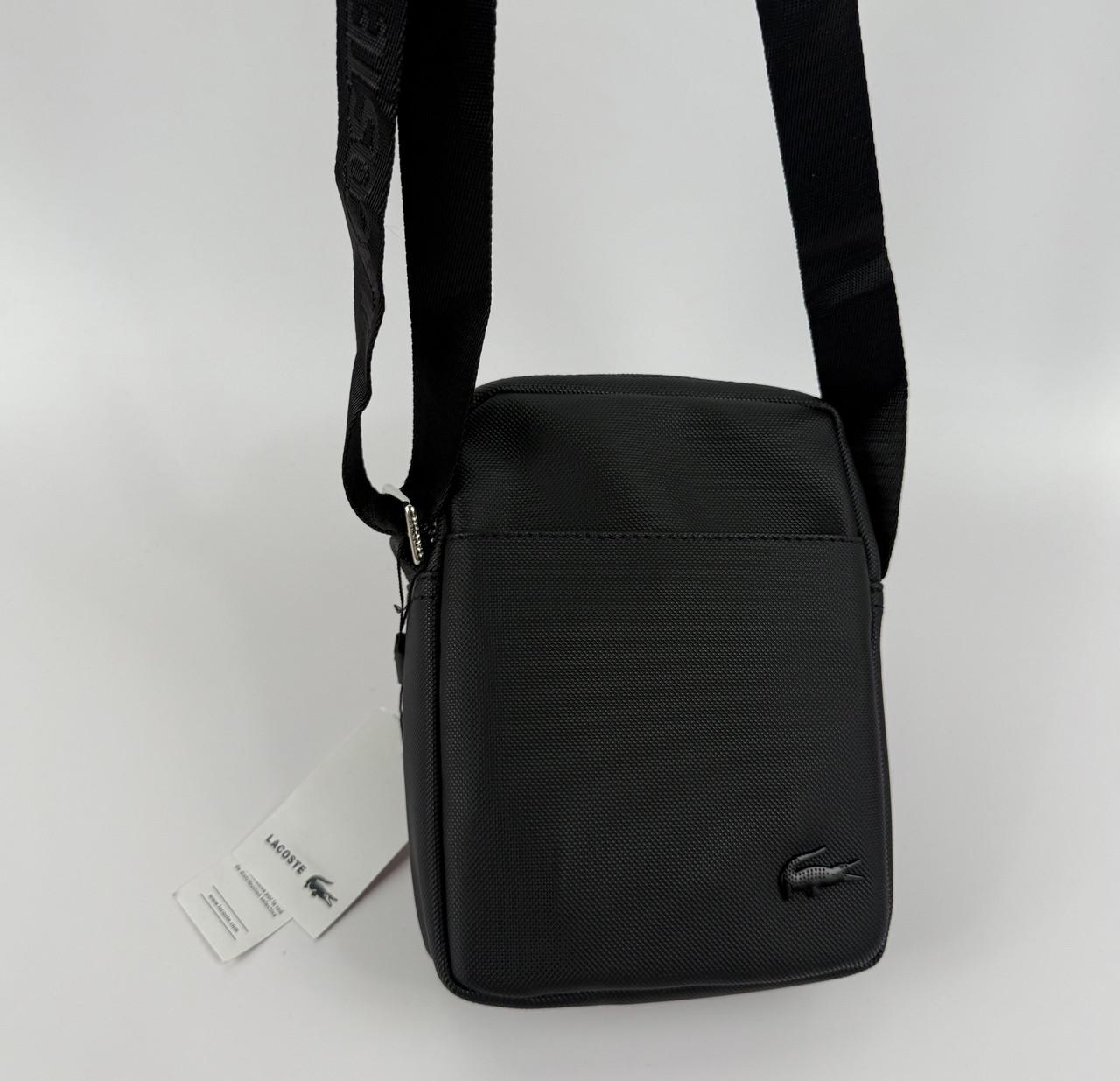 Барсетка Lacoste через плечо Черный - фото 6 Барсетка Lacoste через плечо Черный - фото 6