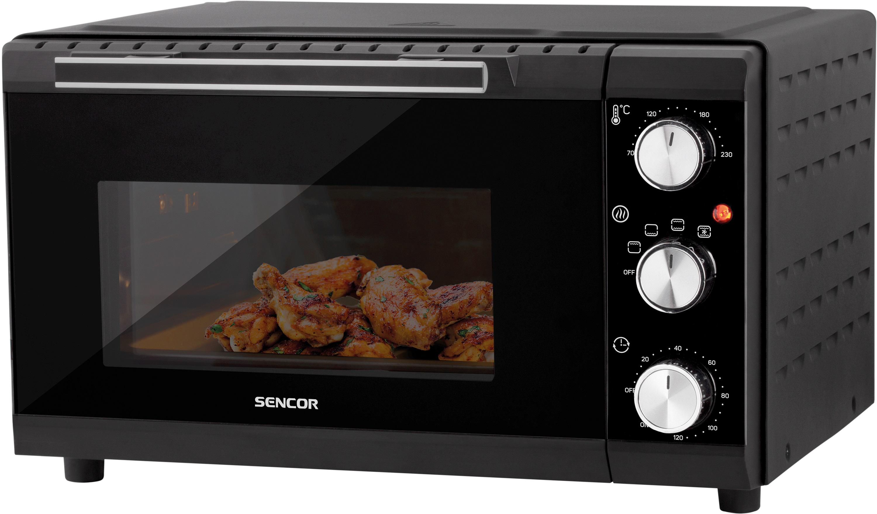 Электрическая печь Sencor SEO 2000BK 20 л 1650 Вт Черный (24869168)