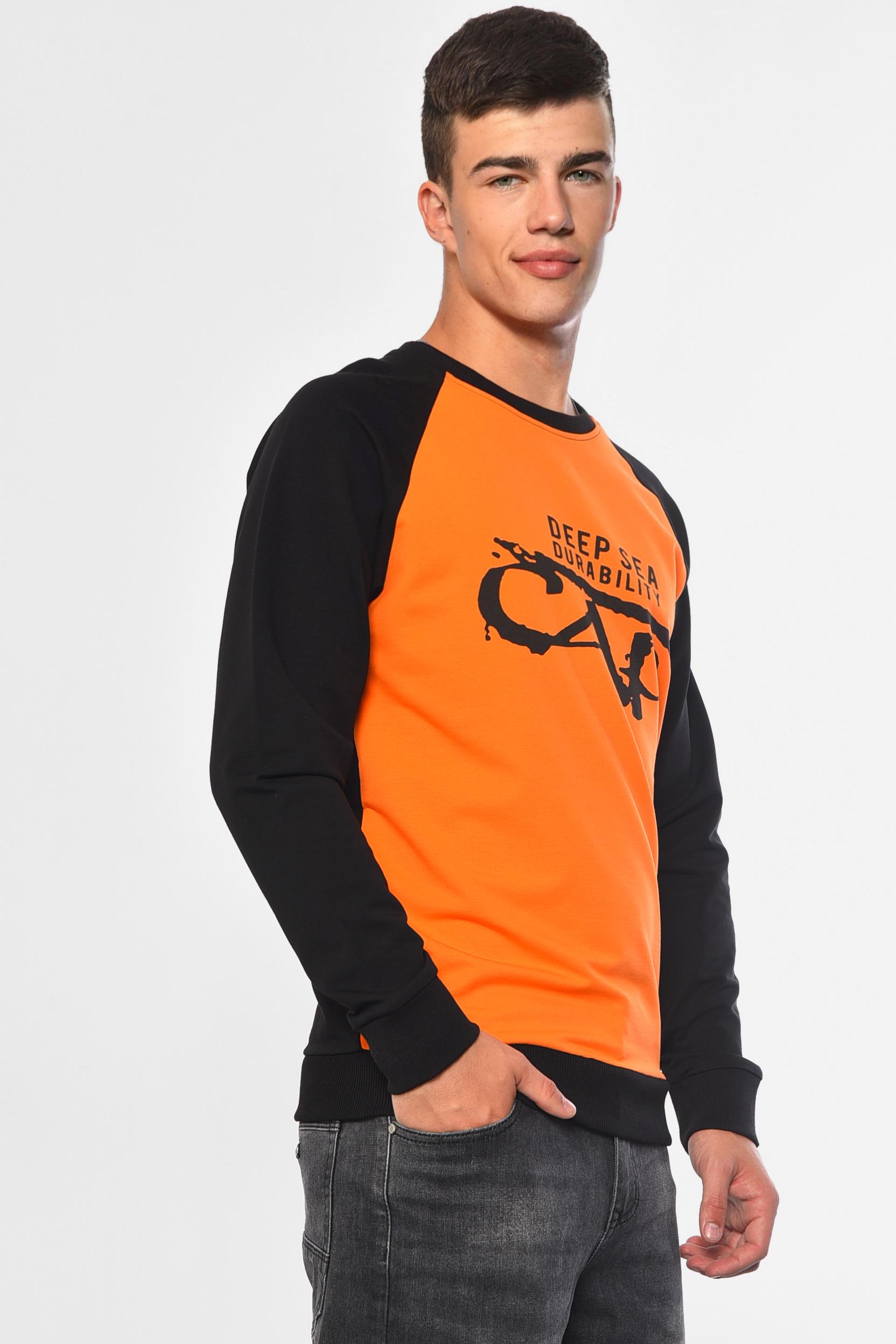 Світшот чоловічий L Помаранчевий (182139) - фото 2