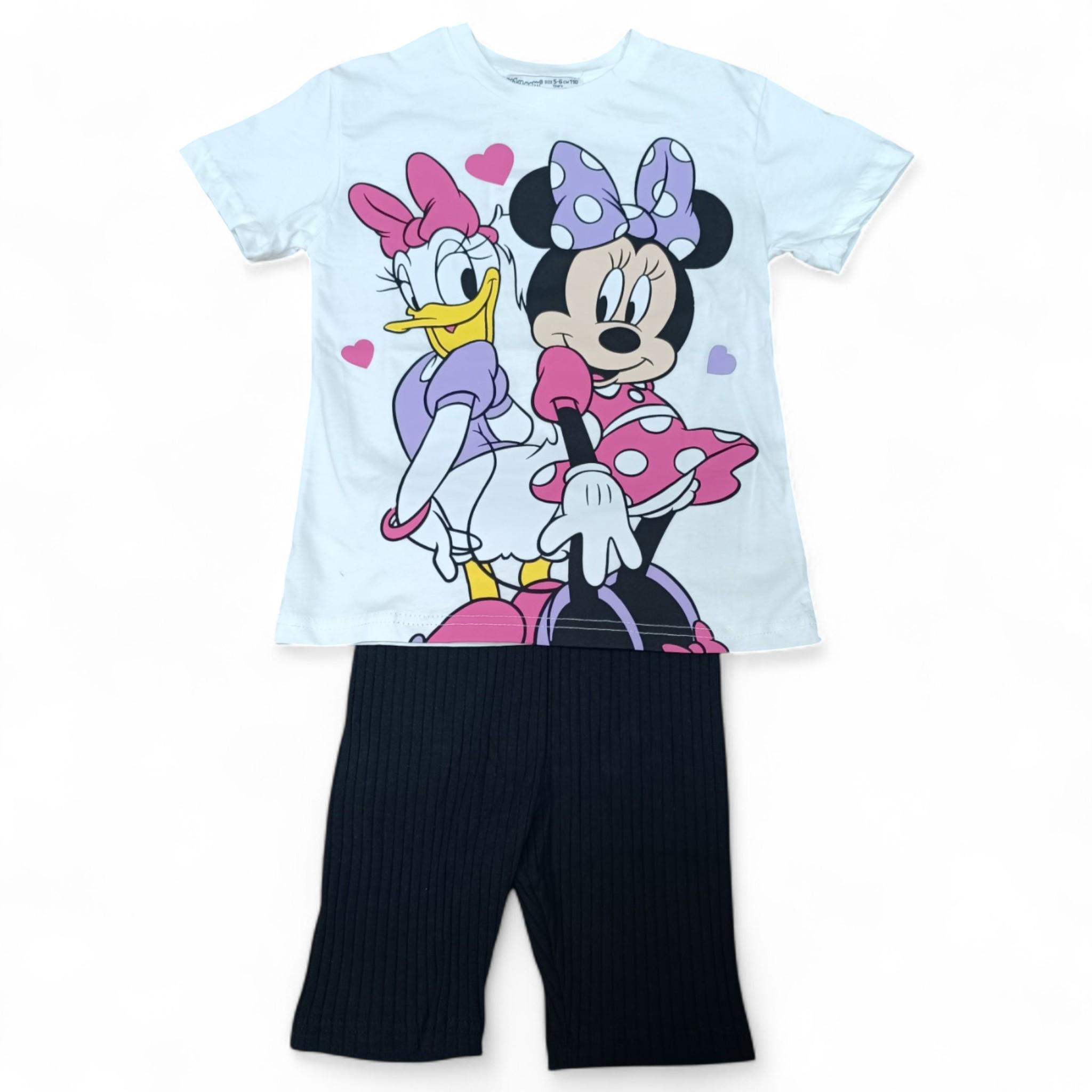 Костюм для девочки Wikiboom Minnie и Daisy велосипедки с футболкой 110 см Ivory (S_797901Ivory/110) Костюм для девочки Wikiboom Minnie и Daisy велосипедки с футболкой 110 см Ivory (S_797901Ivory/110)