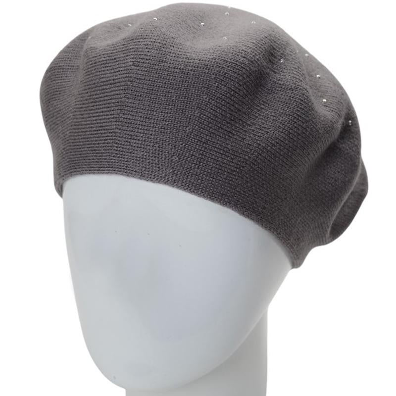 Берет жіночий подвійний Lirus ФАЄР універсальний Дим (285980)