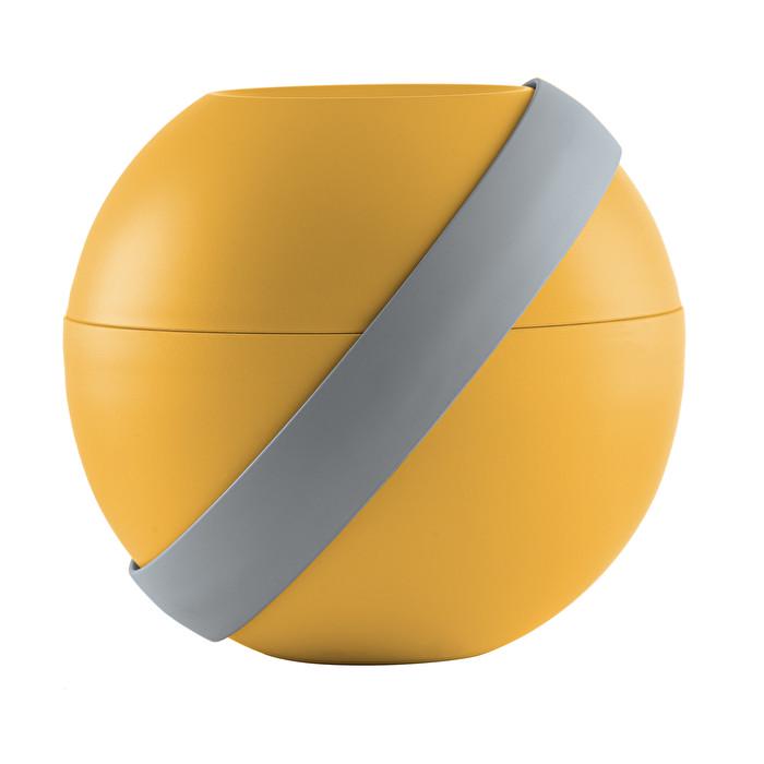 Ланч бокс для салата Guzzini с аккумулятором холода и столовыми приборами Желтый (100101165)