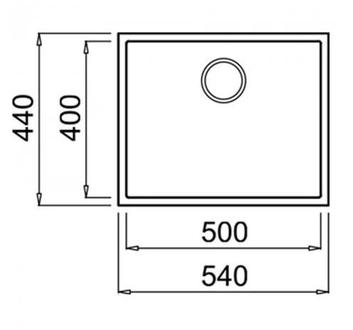 Мийка гранітна Teka SQUARE 50.40 TG 115230024 Білий - фото 3