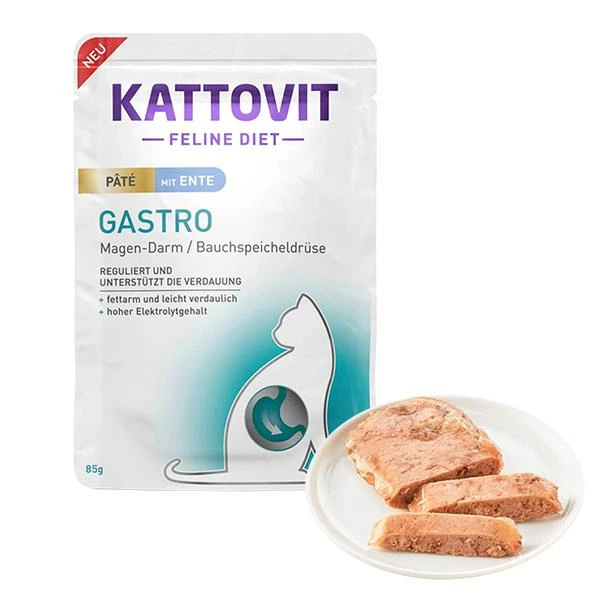 Паштет для кошек Kattovit с заболеваниями ЖКТ 85 г Паштет для кошек Kattovit с заболеваниями ЖКТ 85 г