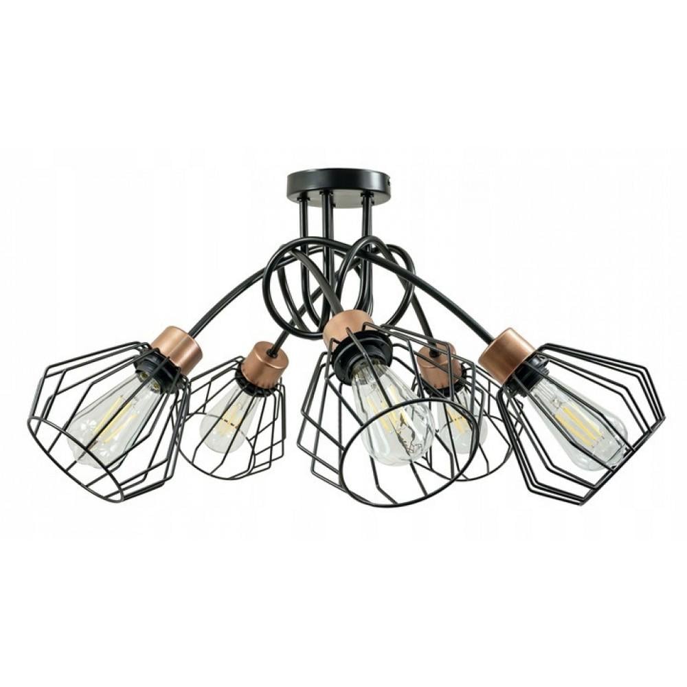 Подвесной светильник Brylant 5 Black/Copper (PL-0002943 M/BC)