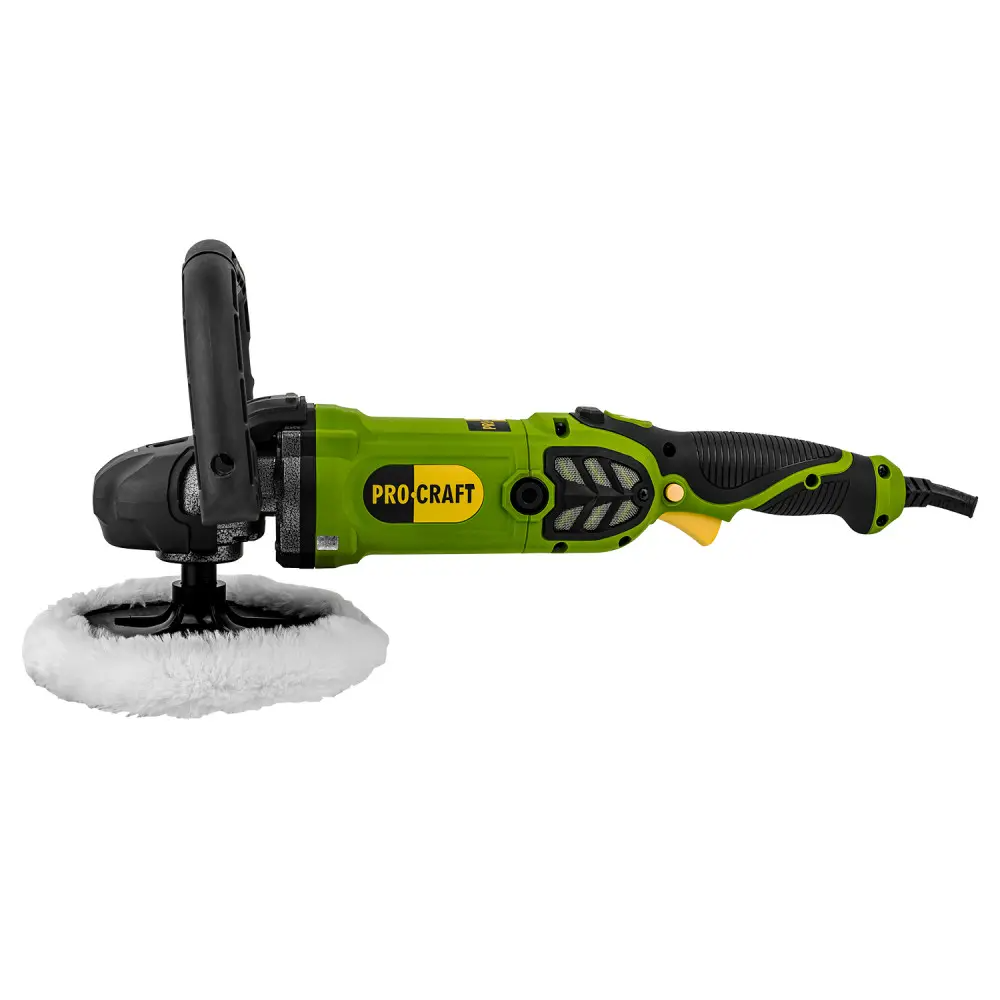 Машина полировальная-шлифовальная Procraft PM2100K с регулировками и полировочной насадкой 180 мм 1400 Вт Машина полировальная-шлифовальная Procraft PM2100K с регулировками и полировочной насадкой 180 мм 1400 Вт