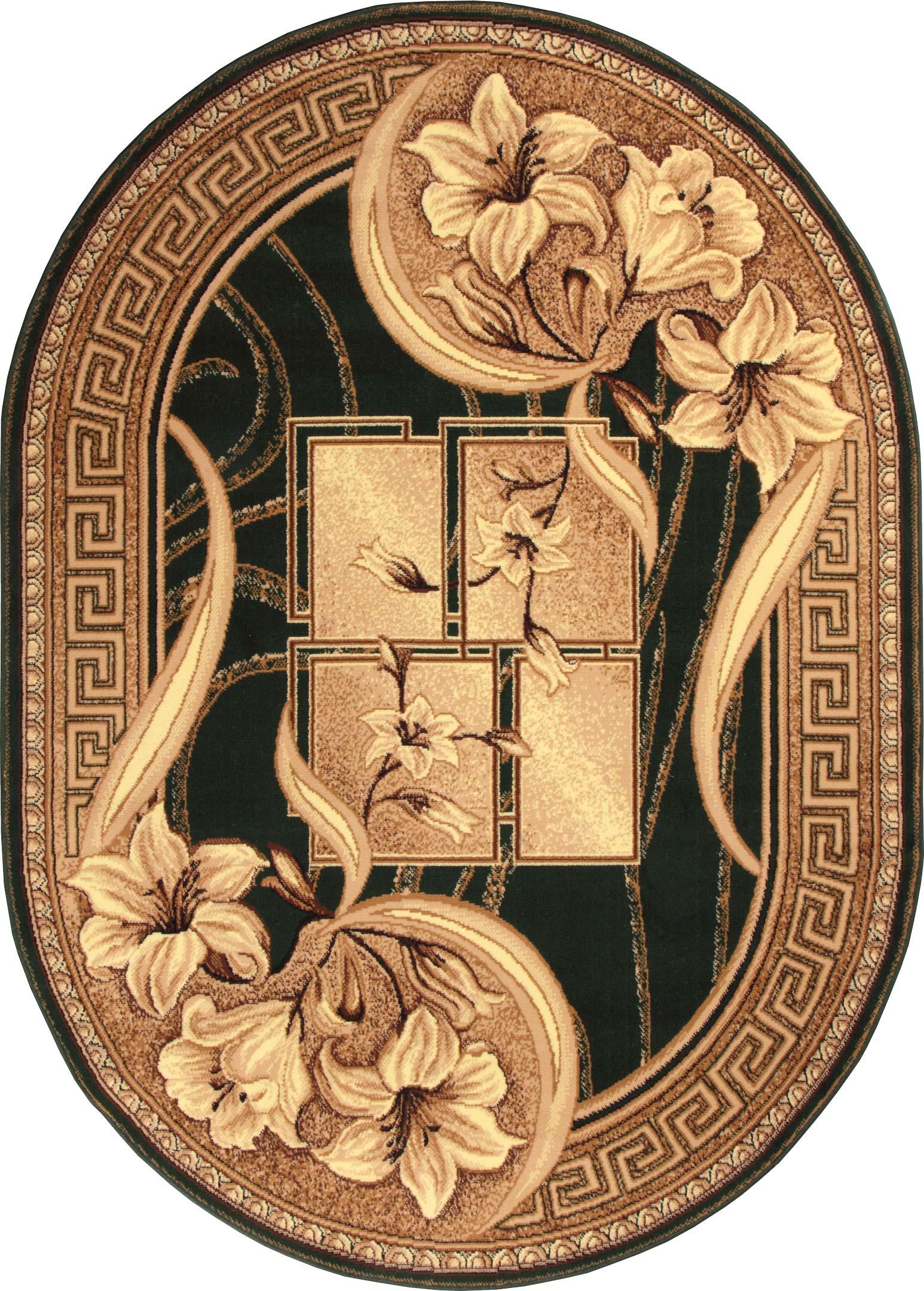 Ковер Karat Gold 365/32 1,8x2,5 м овальный Зеленый (00-00006155)