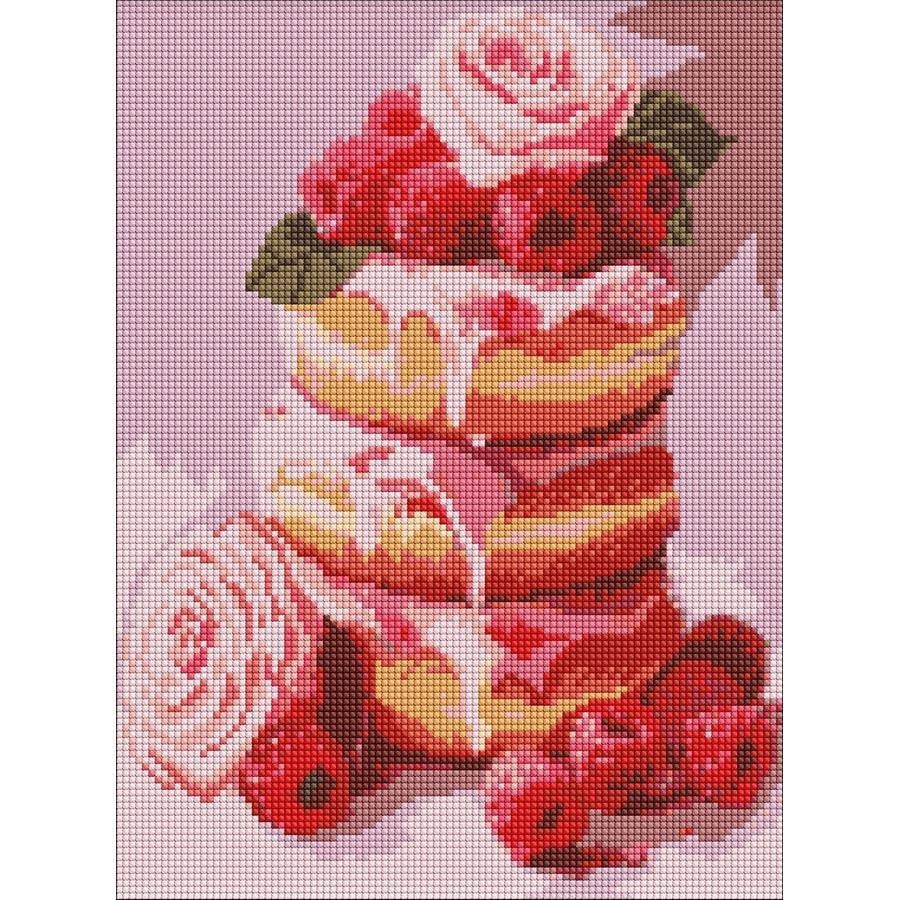 Алмазна мозаїка Ideyka Рожеві панкейки 30x40 см (AMO20179)