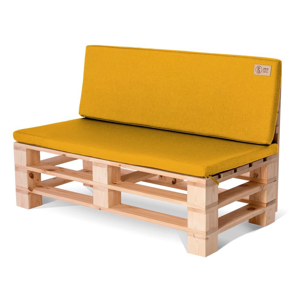 Комплект подушек для садовой мебели SanchoBAG Queens 120x40x10/120х55x10 см Sunshine (pdm-1413-sq110-14)