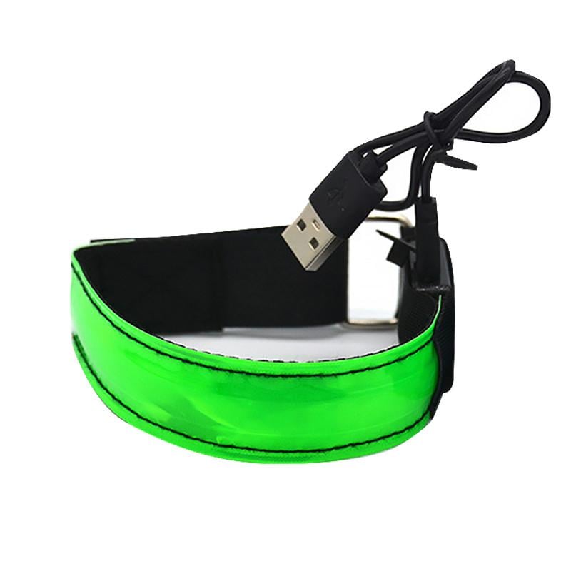 Светодиодный браслет Lesko на руку для спорта Green (15046986) Светодиодный браслет Lesko на руку для спорта Green (15046986)