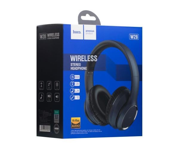 Навушники-гарнітура стерео Hoco W28 Bluetooth Blue - фото 2