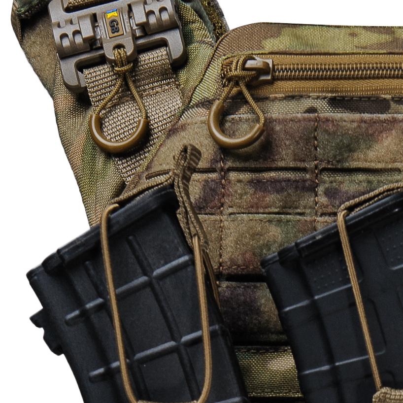 Плитоноска BOGUNKA PRO з системою швидкого скидання 3 підсумки під АК та турнікет Мутьтикам - фото 5