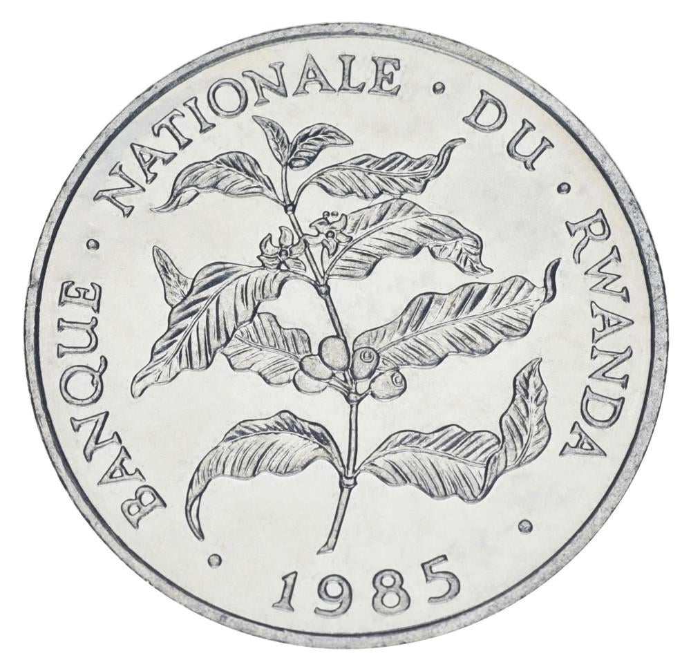 Колекційна монета Руанда 10 франків 1985 UNC (М22954)