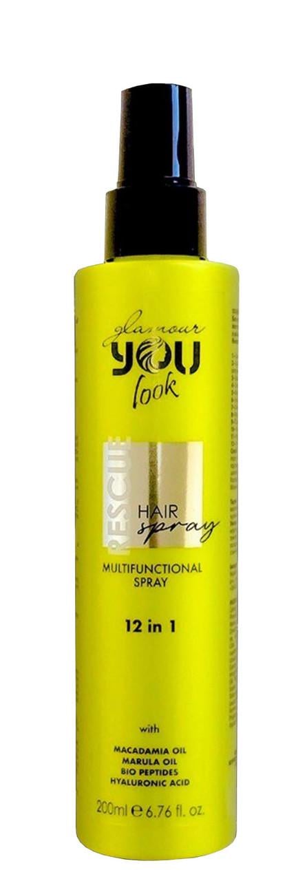 Мультиспрей мгновенного действия You Look Professional Rescue Hair Spray 12в1 для защиты и питания волос 200 мл (2401881774)