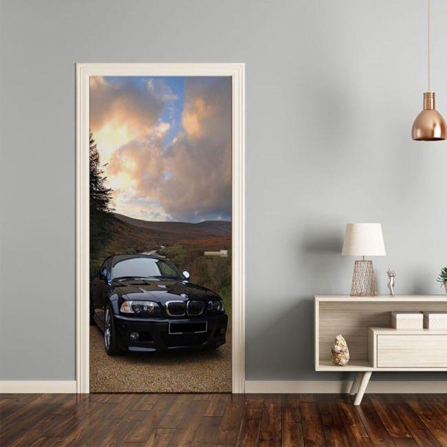 Наклейка интерьерная на двери Sticker Wall SW-00000934 Машина 104х210 см