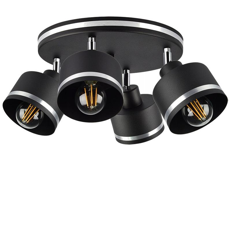 Люстра стельова Light House SRS-16083/4 на чотири лампи Чорний