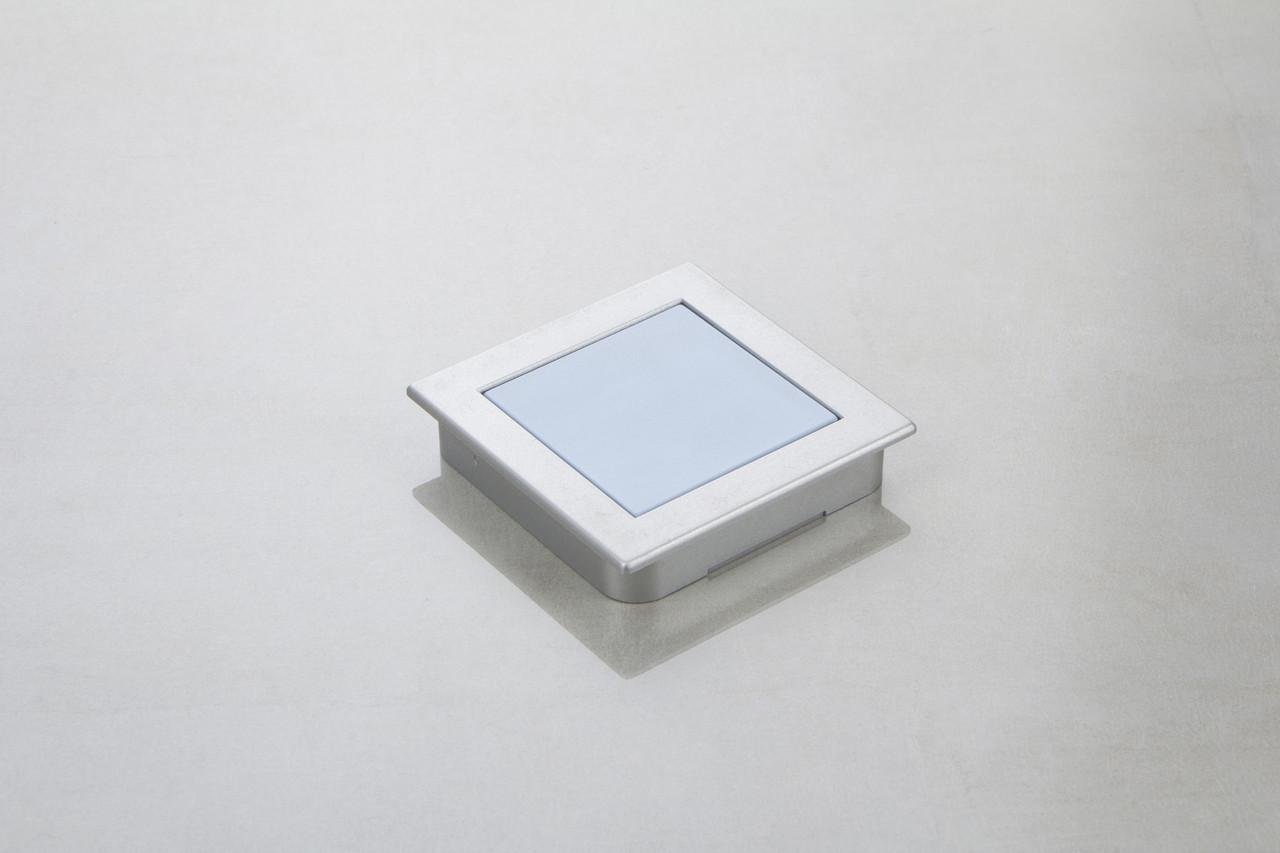 Меблева ручка врізна РП-23/64 з матовою вставкою Блакитний (16330) - фото 1 Меблева ручка врізна РП-23/64 з матовою вставкою Блакитний (16330) - фото 1