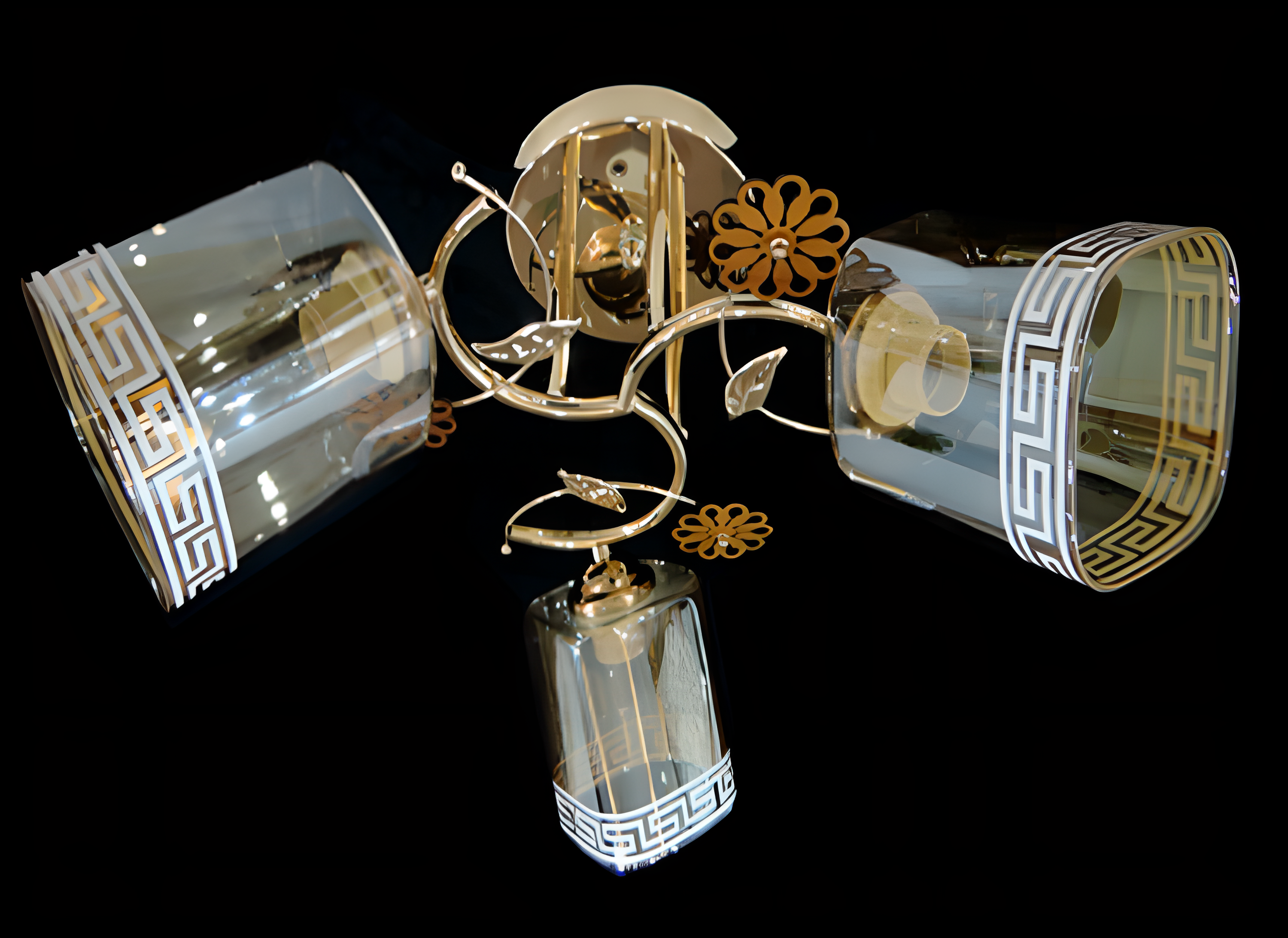 Люстра потолочная Sirius Ю 9732/3 на 3 плафона