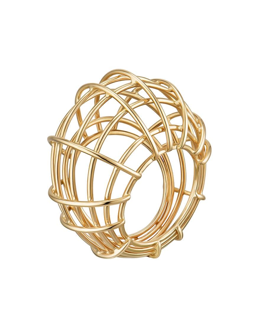 Перстень Grid жіночий RIMMART JEWELRY жовтий 17 Перстень Grid жіночий RIMMART JEWELRY жовтий 17