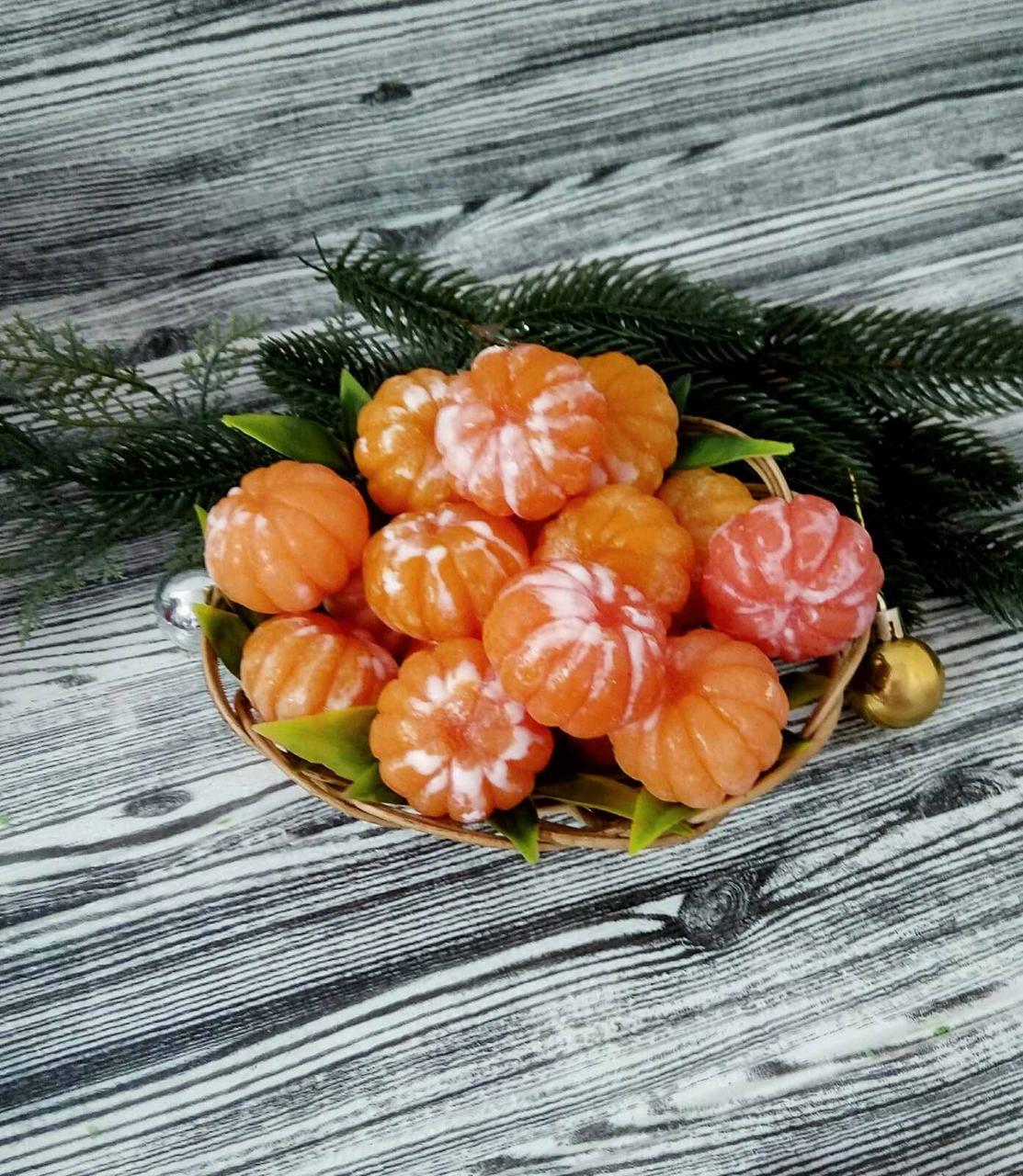 Мыло ручной работы Мандаринка очищенная 35 г (MS-00617)