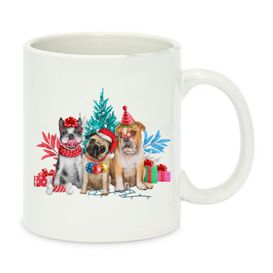 Чашка с принтом Happy New Year 330 мл Белый (001252)