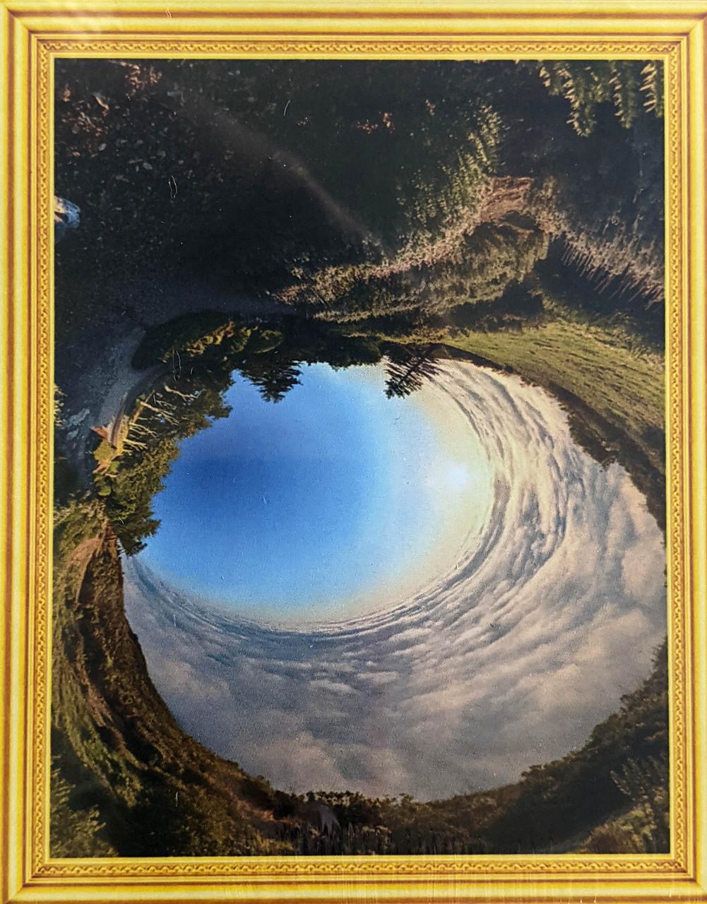 Алмазная мозаика Мистический пейзаж 30x40 см на подрамнике в коробке (MAF010)