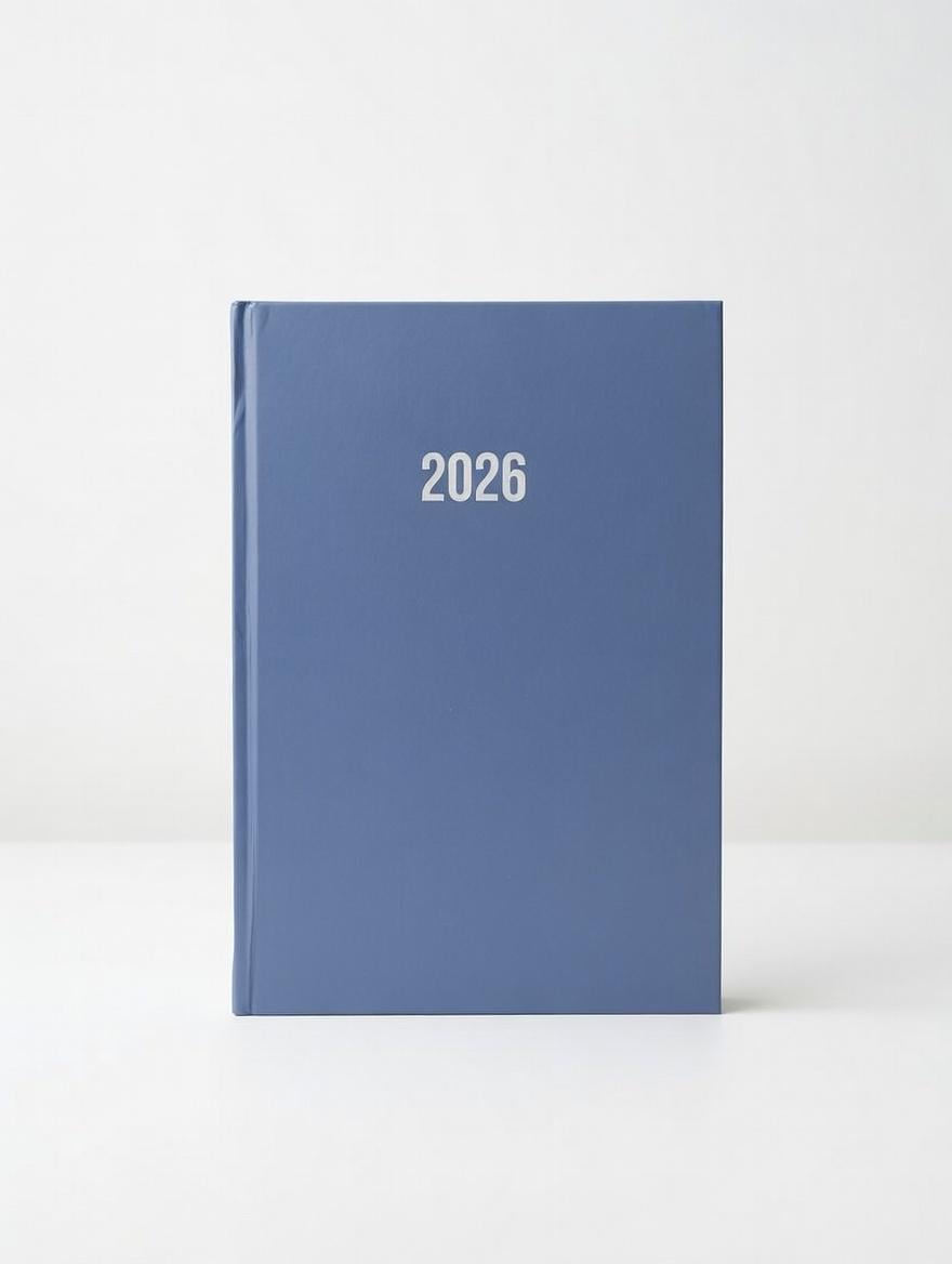 Щоденник-календар Crelando Buchkalender A5 2026 320 сторінок Блакитний (500168) Щоденник-календар Crelando Buchkalender A5 2026 320 сторінок Блакитний (500168)