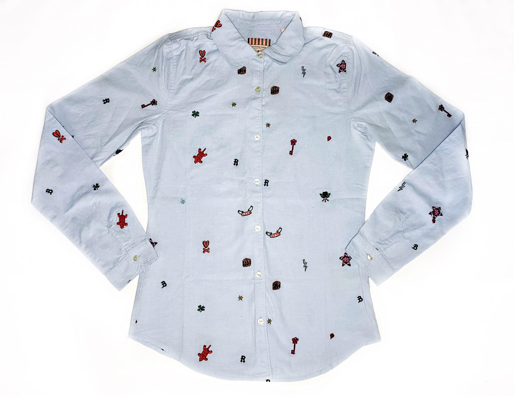 Рубашка детская R'BELLE Scotch & Soda 8/128 см Голубой - фото 1