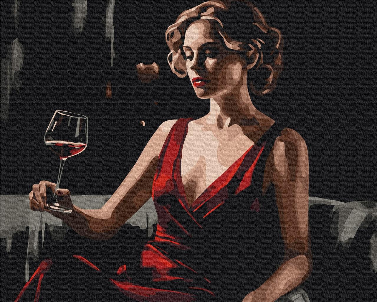 Картина по номерам Красный акцент Brushme холст на подрамнике 40x50 см BS53899 (2113282059)