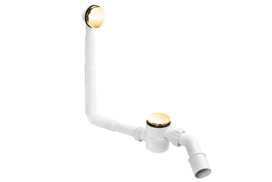 Сифон для ванны/поддона McAlpine клик-клак 40/50 Золотой (HC2600CL-GOLD-PVD)