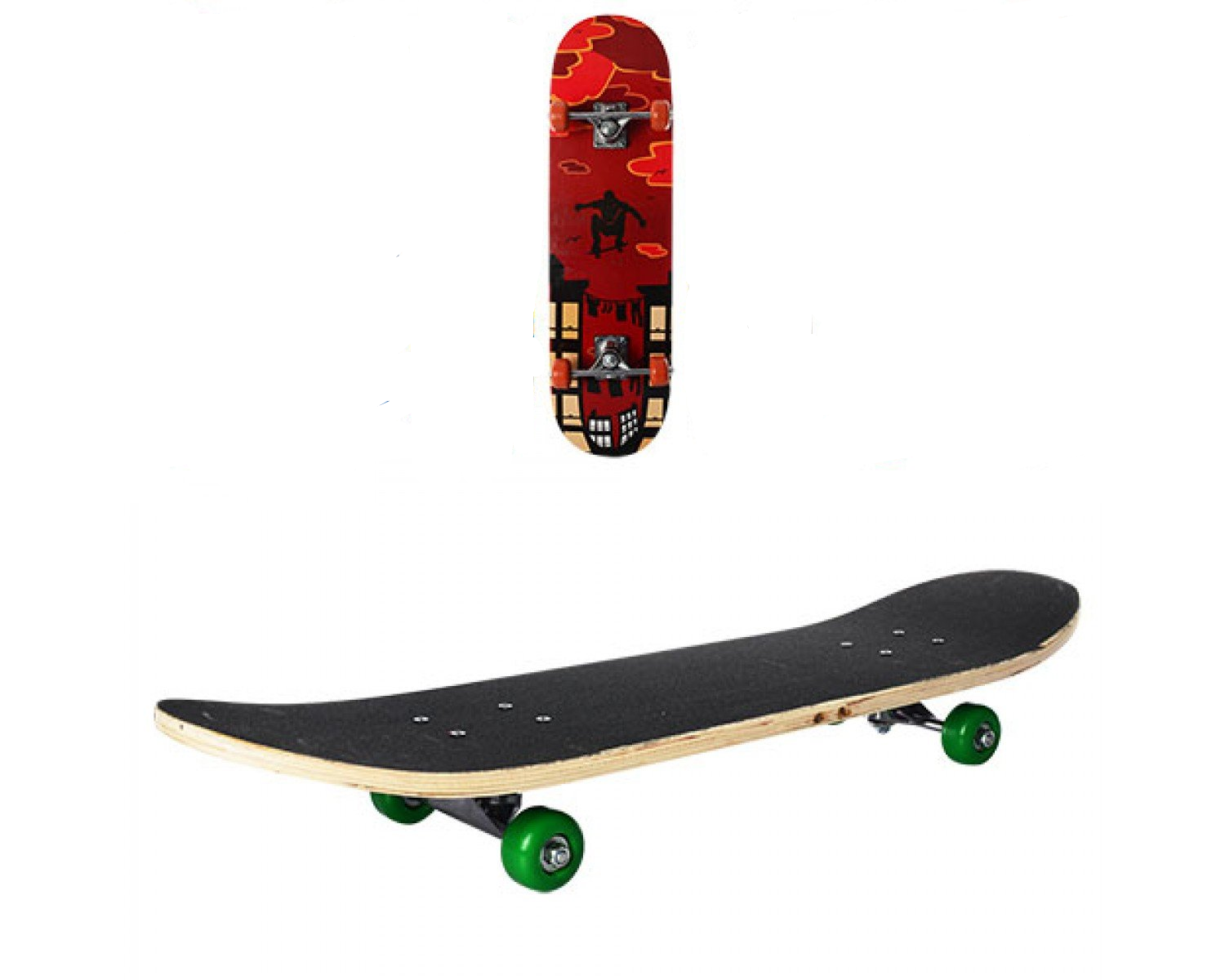 Скейтборд Profi MS 0322-2 Красный принт