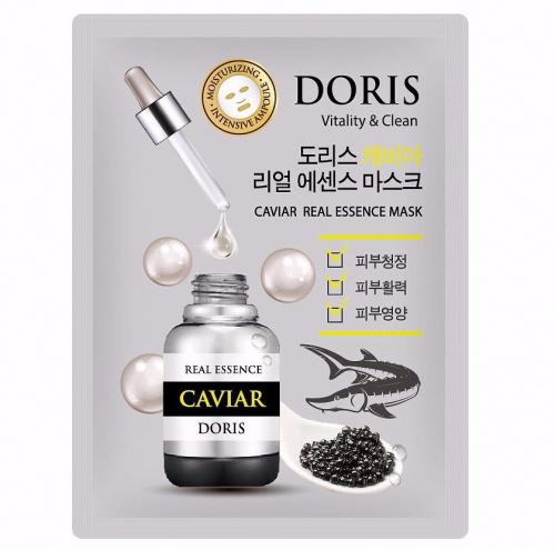 Маска тканевая с экстрактом икры Doris Caviar Real Essence Mask 25 мл