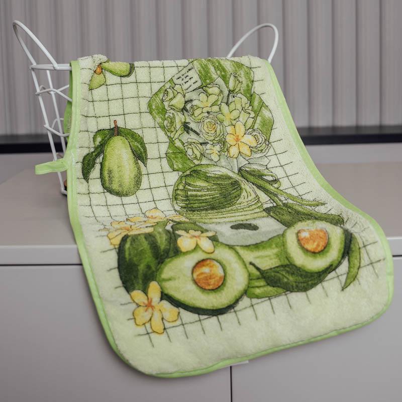 Полотенце для рук Авокадо Love фибра 25х50 см Бледо-зеленый (88268)