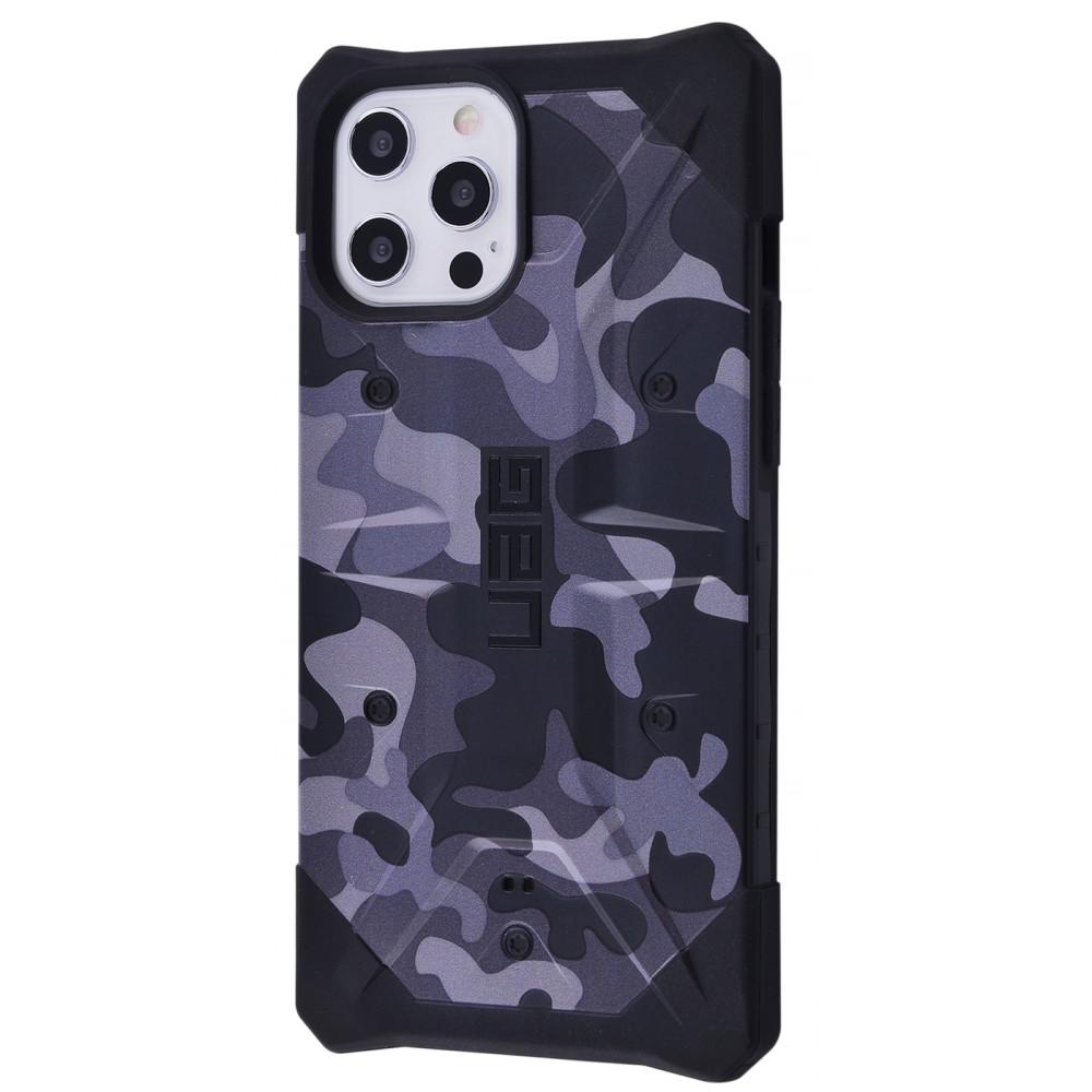 Чехол UAG Pathfinder Anti Fall для iPhone 12 Pro Max Gray/Black с рисункомерый