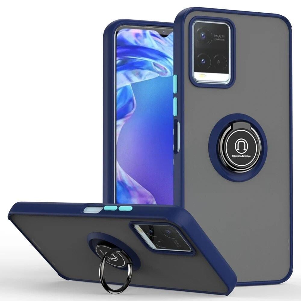 Защитный чехол MatteLuxe Vivo Y21 (с кольцом) Blue (34099-28)