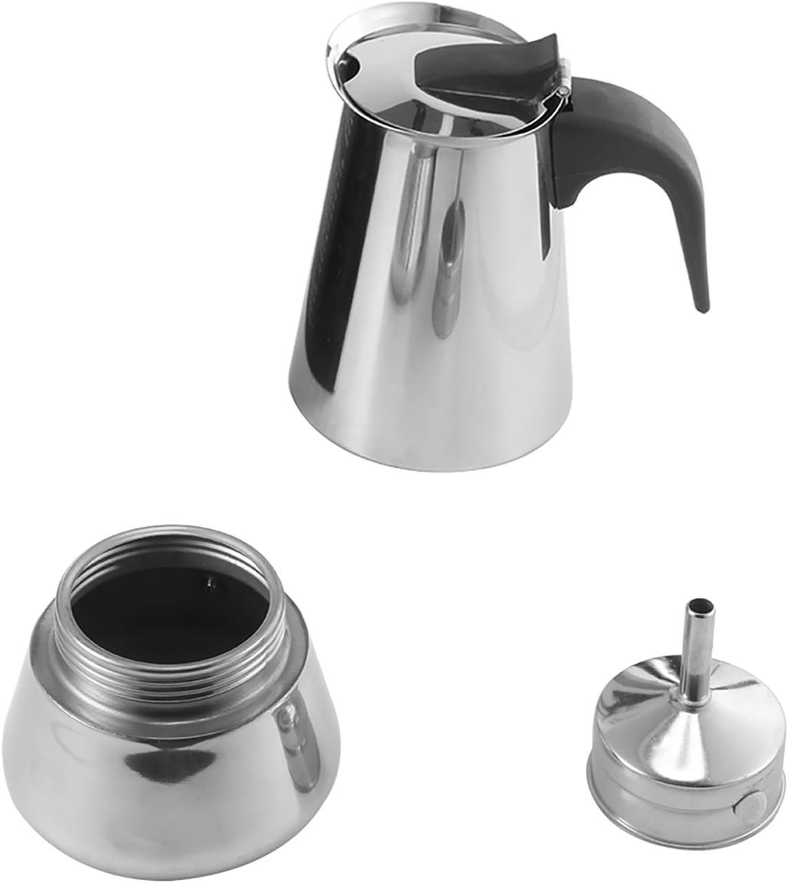 Кавоварка гейзерна Edenberg для індукційних плит 4 чашки 360 мл (ЕВ-1805) - фото 2 Кавоварка гейзерна Edenberg для індукційних плит 4 чашки 360 мл (ЕВ-1805) - фото 2