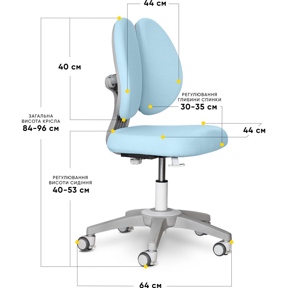Парта детская школьная Evo-kids TH-325/кресло Sprint Duo Lite/тумба BD C-3 Голубой - фото 5 Парта детская школьная Evo-kids TH-325/кресло Sprint Duo Lite/тумба BD C-3 Голубой - фото 5