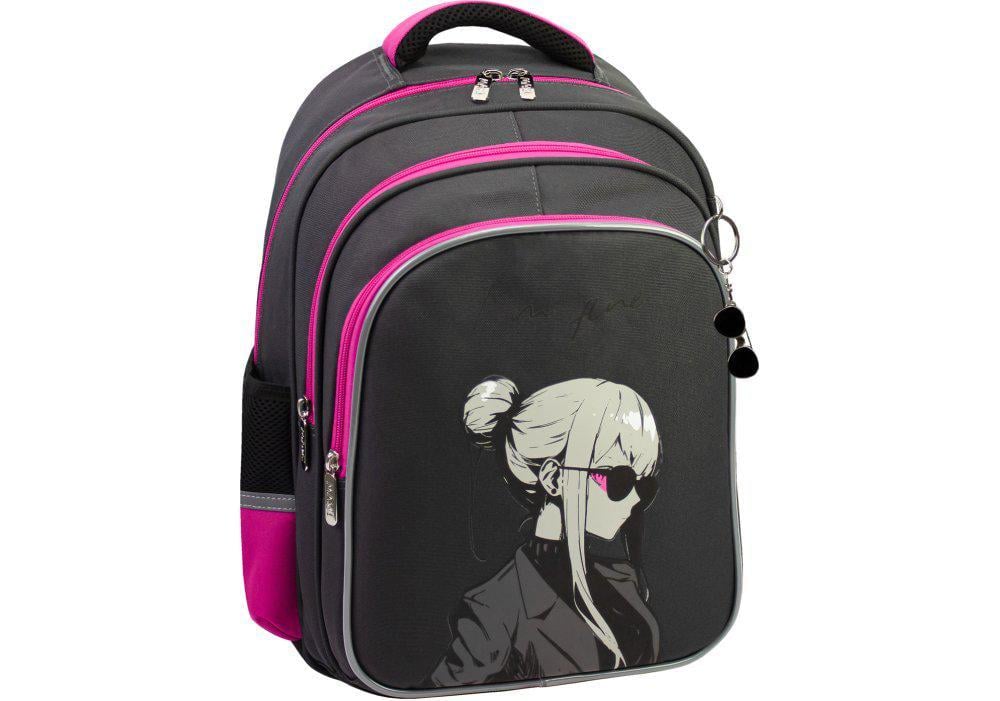 Рюкзак школьный Maxi 38x27x13 см 13 л Черный (MX85160)