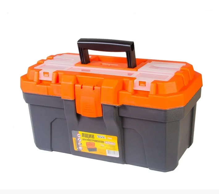 Ящик для инструмента MasterTool 16" 410х230х205 мм с усиленными пластиковыми замками (79-6026)