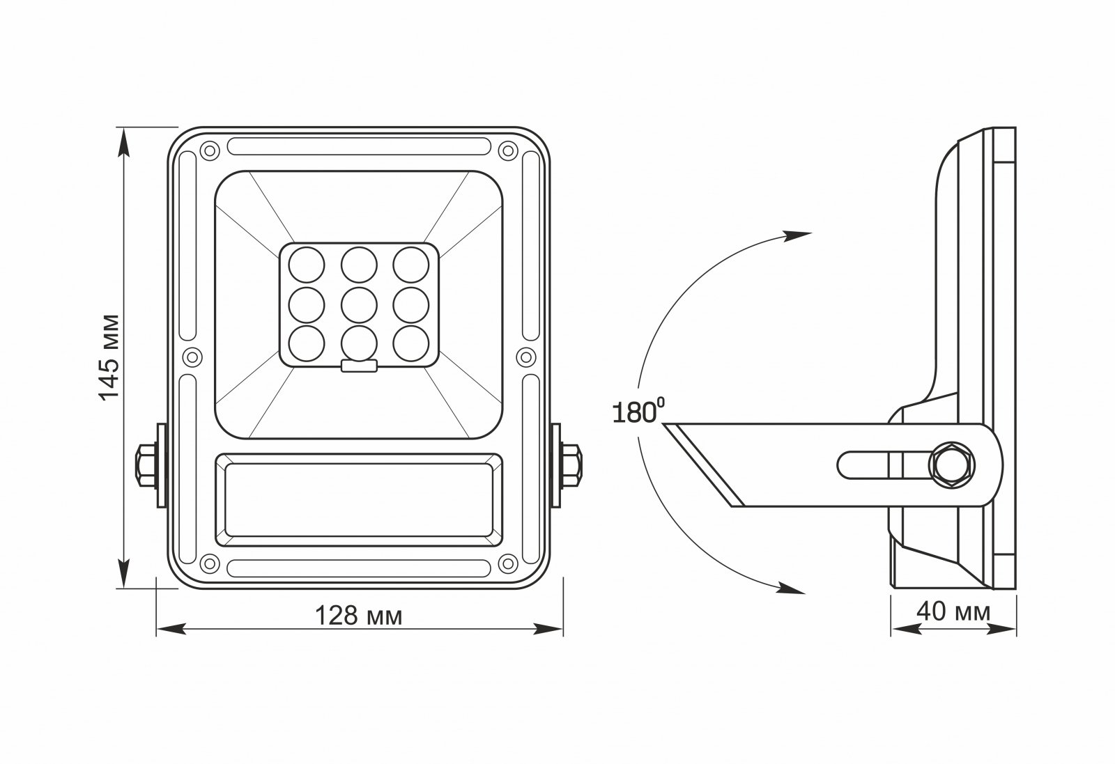 Прожектор с солнечной панелью и аккумулятором Videx LED 10W 5000 К (VL-FSO-205) - фото 4