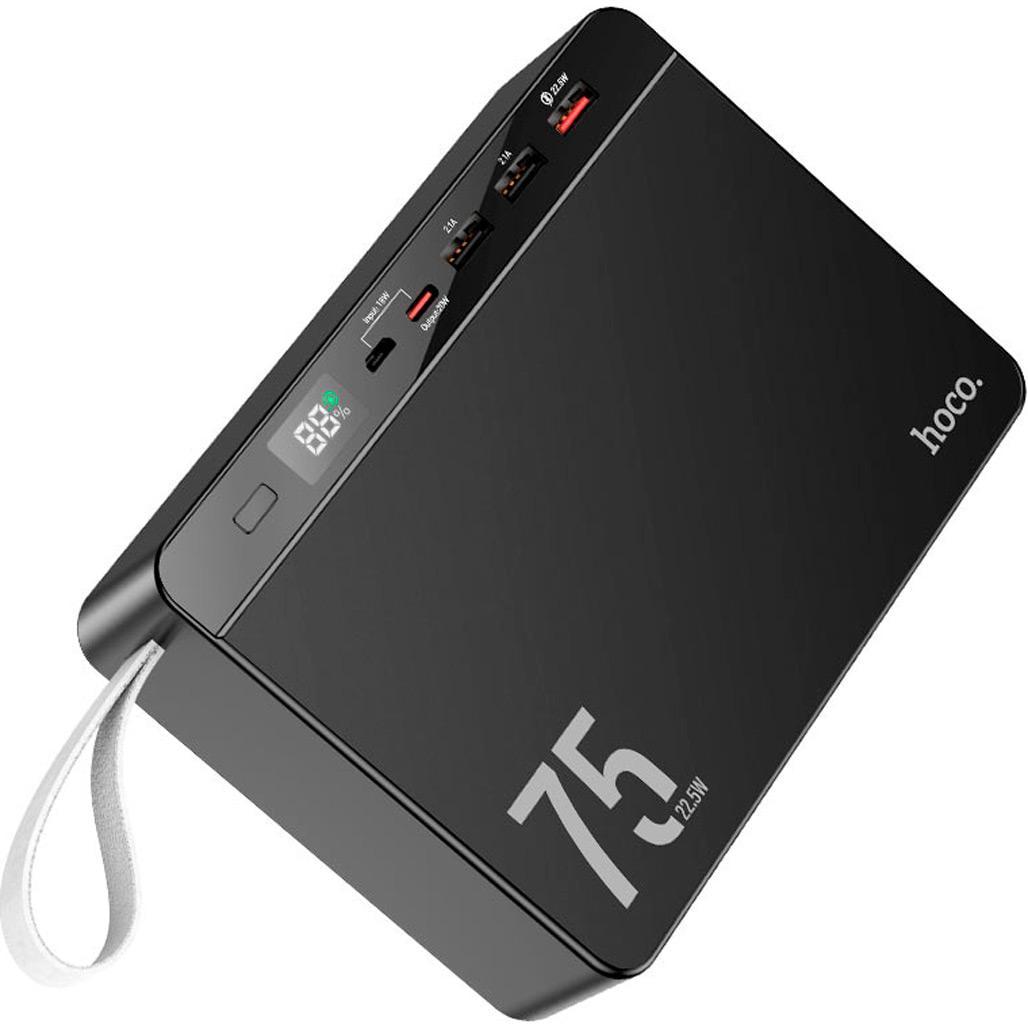 Внешний аккумулятор Hoco J94 Overlord 75000 mAh 22,5W Black (779175)