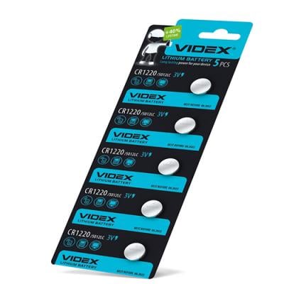 Батарейки Videx CR1220 Litium 5 шт. 3V