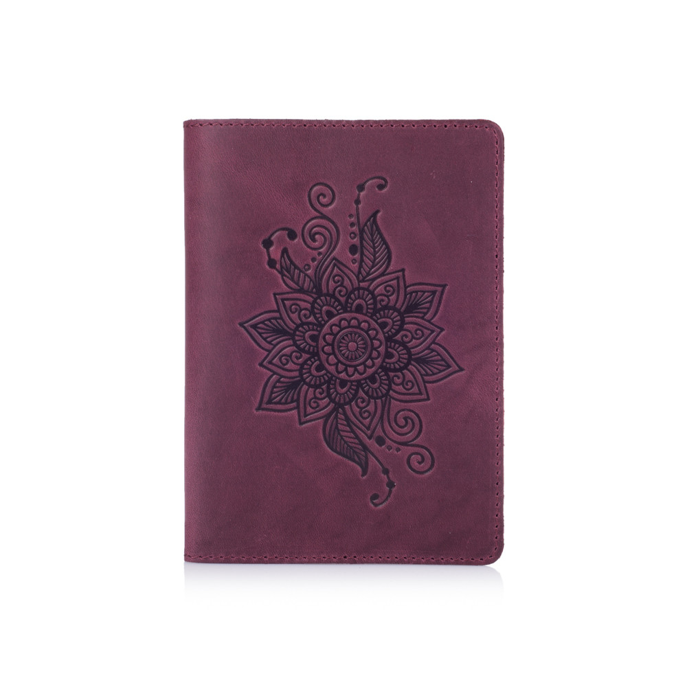 Обложка для паспорта с отделением для карт Mehendi Classic Фиолетовый (PC-02-S19-1621-T006)