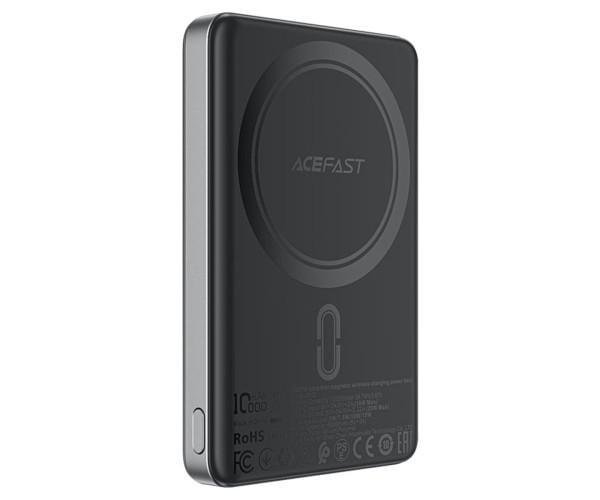 Внешний аккумулятор ACEFAST M12 PD20W ultra-thin magnetic wireless charging power bank 10000mAh Black