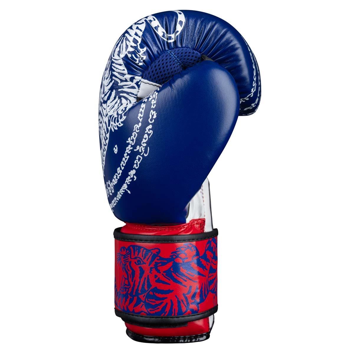 Рукавиці боксерські Phantom Muay Thai 16 унцій з бинтами Blue - фото 3