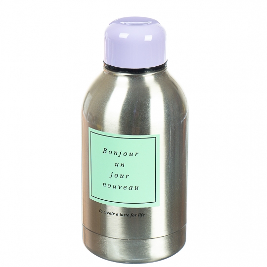 Термос металлический с чехлом Приветствие 0005J/C 300 мл