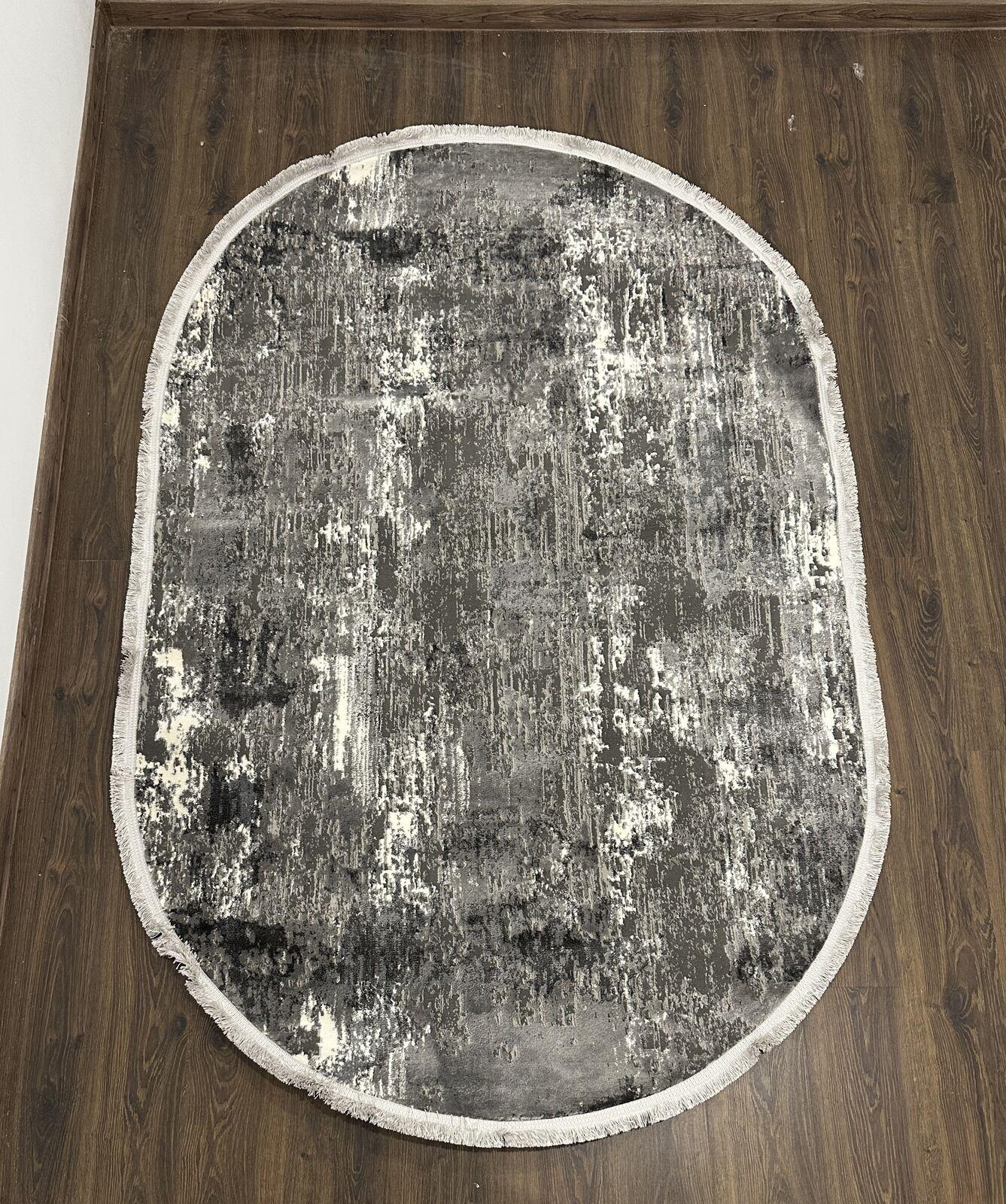 Ковер Rubin Carpet ADELINA S0012A Oval Dark Grey (6938-40)