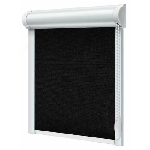 Рулонная штора Wenster Лен 2136 50х210 см закрытого типа П-образная Черный (в37020127)