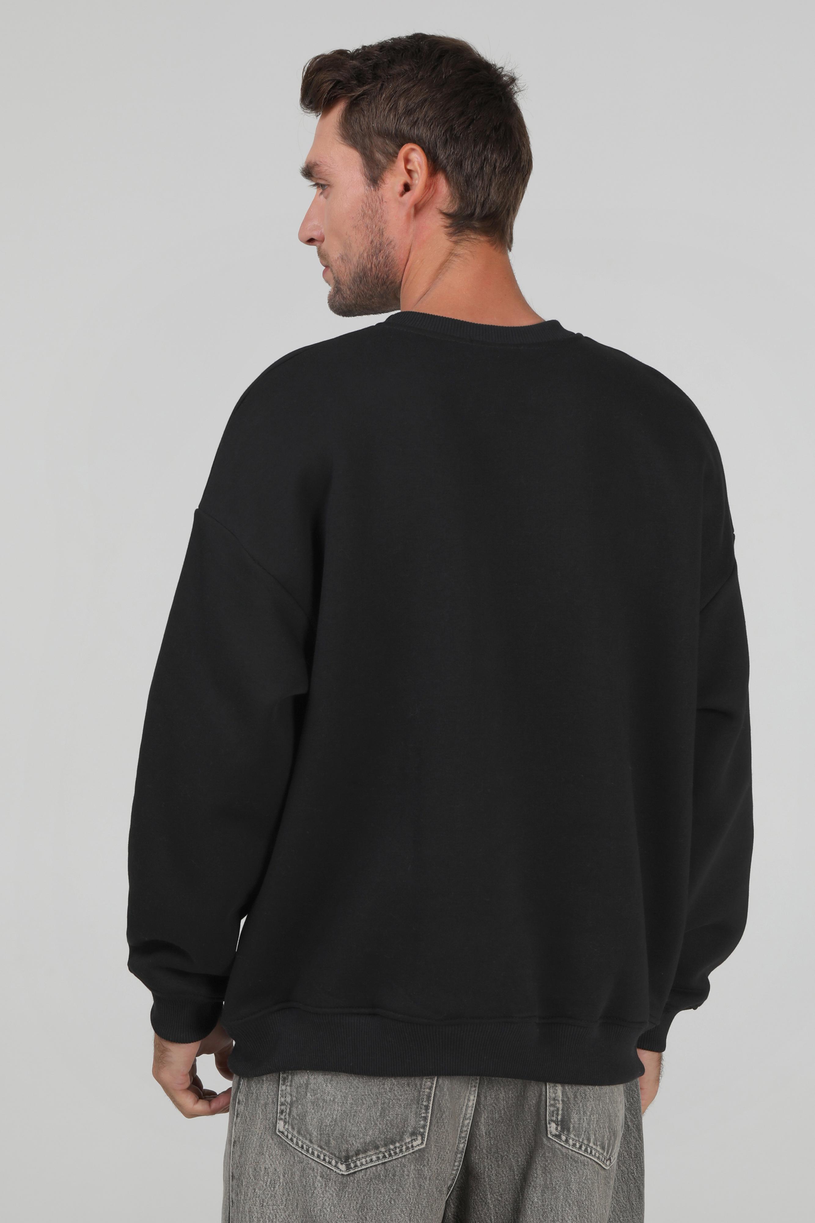 Світшот оверсайз утеплений RAY U0304 UNISEX oversize S/M Чорний - фото 3 Світшот оверсайз утеплений RAY U0304 UNISEX oversize S/M Чорний - фото 3